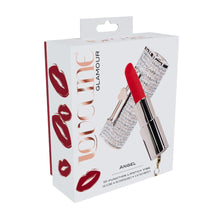 Carregar imagem no visualizador da galeria, Batom vibratório com 3 pontas estimulantes - Dourado - Angel - Loveline