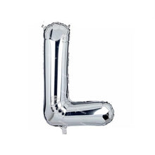 Carregar imagem no visualizador da galeria, Balões prateados com números e letras