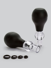 Carregar imagem no visualizador da galeria, Sugadores de mamilos - Nipple pump set - Preto - Easy Toys