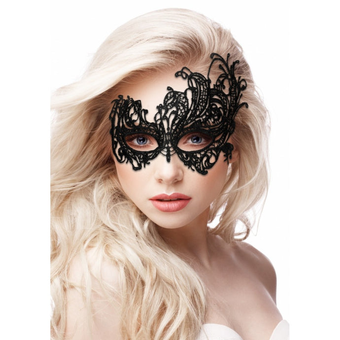 Máscara Veneziana em renda - Royal - Black lace mask - Ouch