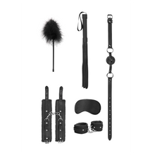 Carregar imagem no visualizador da galeria, Kit BDSM com 6 peças - Preto - Beginner bondage kit - Ouch!