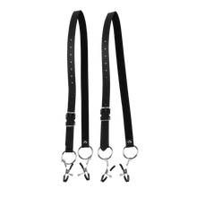 Carregar imagem no visualizador da galeria, Pinças para lábios vaginais com cintas para pernas - Labia spreader - Ouch!