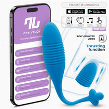 Carregar imagem no visualizador da galeria, Ovo vaginal vibratório com movimento sobe e desce e APP - Thrusting remote egg - IntoYou