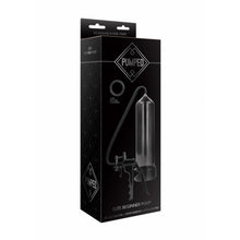 Carregar imagem no visualizador da galeria, Bomba manual para aumentar o pénis + Anel peniano - Preto - Elite beginner pump - Pumped