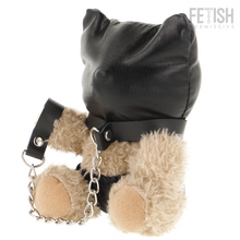 Carregar imagem no visualizador da galeria, Porta-chaves urso com máscara e trela - Fetish subissive