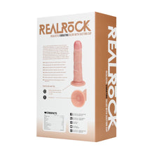 Carregar imagem no visualizador da galeria, Vibrador realístico recarregável - 16 cm - Bege - Realistic vibrating dildo with suction cup 6” - Real Rock