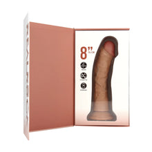 Carregar imagem no visualizador da galeria, Vibrador realístico recarregável - 20 cm - Moreno - Realistic vibrating dildo with suction cup 8” - Real Rock