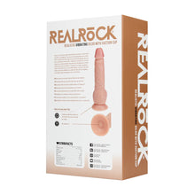 Carregar imagem no visualizador da galeria, Vibrador realístico recarregável - 14.2 cm - Bege - Realistic vibrating dildo with suction cup 7” - Real Rock