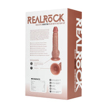 Carregar imagem no visualizador da galeria, Vibrador realístico recarregável - 14.2 cm - Moreno - Realistic vibrating dildo with suction cup 7” - Real Rock