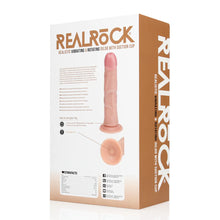 Carregar imagem no visualizador da galeria, Vibrador realístico com movimento de rotação - 20 cm - Bege - Realistic vibrating & rotating dildo with suction cup 8” - Real Rock