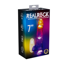 Carregar imagem no visualizador da galeria, Vibrador realístico com luzes LED - 19.5 cm - Real Rock