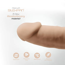 Carregar imagem no visualizador da galeria, Dildo realístico termo-reativo - 24.5 cm - 9’’ - Bege - SilexD