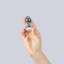 Carregar imagem no visualizador da galeria, Plug de Metal com Brilhante - Tamanho S - Prateado - Secret Play