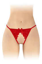 Carregar imagem no visualizador da galeria, Tanga em renda - Vermelho - Sandra - Fashion Secret