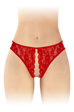 Carregar imagem no visualizador da galeria, Tanga em renda - Vermelho - Victoria - Fashion Secret
