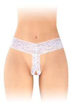 Carregar imagem no visualizador da galeria, Tanga em renda branca - Anita - Fashion Secret