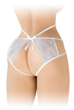 Carregar imagem no visualizador da galeria, Cueca em renda branca - Nádia - Fashion Secret