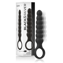 Carregar imagem no visualizador da galeria, Plug anal vibratório com 7 bolas - Bob - Black&Silver