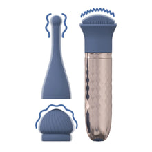 Carregar imagem no visualizador da galeria, Vibrador com vibração e 3 pontas estimulantes - Interchangeable Vibe - Loveline