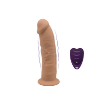 Carregar imagem no visualizador da galeria, Vibrador realístico com controlo remoto – 17,5 cm - Silexd