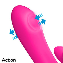 Carregar imagem no visualizador da galeria, Vibrador vaginal com estimulador de clitóris, movimento de dedo e dupla pulsação - Antony - Action