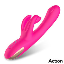 Carregar imagem no visualizador da galeria, Vibrador vaginal com estimulador de clitóris, movimento de dedo e dupla pulsação - Antony - Action