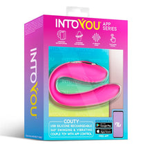 Carregar imagem no visualizador da galeria, Vibrador duplo - para casal - com movimento de rotação 360º e APP - Recarregável - Couty - IntoYou