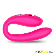 Carregar imagem no visualizador da galeria, Vibrador duplo - para casal - com movimento de rotação 360º e APP - Recarregável - Couty - IntoYou