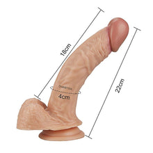 Carregar imagem no visualizador da galeria, Dildo realístico 8.5” - 22 cm - Bege - Real extreme - Lovetoy