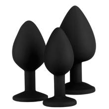 Carregar imagem no visualizador da galeria, Conjunto 3 Plugs Anais com Brilhantes - Diamond Plug Set - Easy Toys