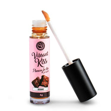 Carregar imagem no visualizador da galeria, Batom efeito vibração para sexo oral com aroma a Brownie - Vibrant Kiss Lip Gloss
