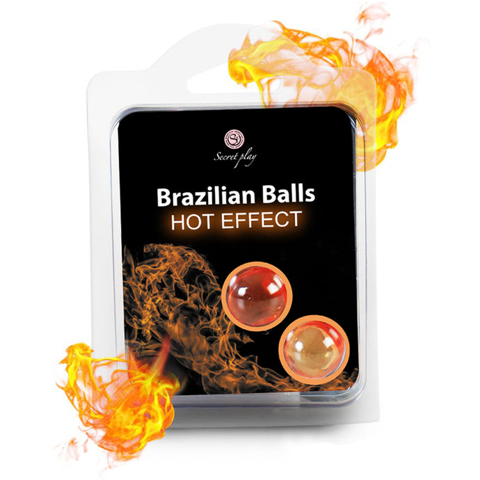 2 Bolas Lubrificantes Brazilian Balls - Efeito Quente – Secret Play