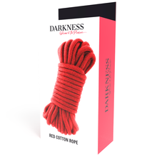 Carregar imagem no visualizador da galeria, Corda bondage vermelha - 20 metros - Red cotton rope - Darkness