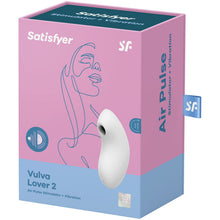Carregar imagem no visualizador da galeria, Estimulador de clitóris por ondas de pressão e vibração branco - Vulva lover 2 - Satisfyer