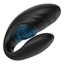 Carregar imagem no visualizador da galeria, Vibrador duplo - para casal - com movimento de pulsação e comando - Pulsing effect clip - Brilly Glam