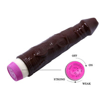 Carregar imagem no visualizador da galeria, Vibrador realístico - 23cm - Castanho - Baile
