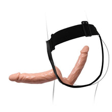 Carregar imagem no visualizador da galeria, Strap-on duplo realístico - Bege - Ultra passionate harness - Baile