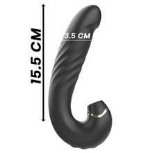 Carregar imagem no visualizador da galeria, Vibrador vaginal com estimulador de clitóris por ondas de pressão e movimento sobe e desce - Up and down vibrator
