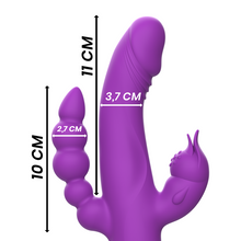 Carregar imagem no visualizador da galeria, Vibrador vaginal com estimulador de clitóris e anal - Casanova - Intense