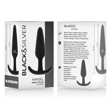 Carregar imagem no visualizador da galeria, Plug anal - Hansel - Preto - Black&Silver