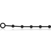 Carregar imagem no visualizador da galeria, Tira com 5 bolas anais pretas - Korg anal chain - Black&Silver