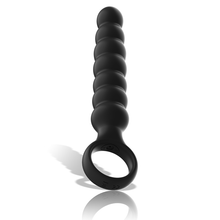 Carregar imagem no visualizador da galeria, Plug anal vibratório com 7 bolas - Bob - Black&Silver