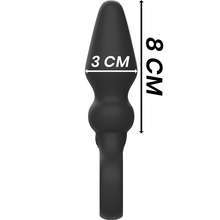 Carregar imagem no visualizador da galeria, Plug anal com vibração - Ozzy - Black&Silver