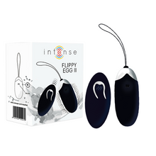 Carregar imagem no visualizador da galeria, Ovo vaginal vibratório - Recarregável - Preto - Flippy egg II - Intense