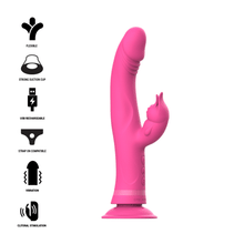 Carregar imagem no visualizador da galeria, Vibrador Realístico com estimulador de clitóris e ventosa - JULIO