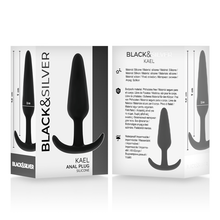 Carregar imagem no visualizador da galeria, Plug anal - Kael - Preto - Black&Silver