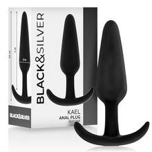 Carregar imagem no visualizador da galeria, Plug anal - Kael - Preto - Black&Silver