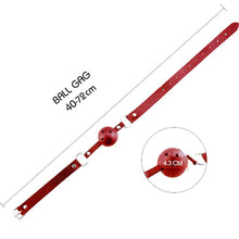 Carregar imagem no visualizador da galeria, Mordaça com bola respirável vermelha - Discretion - Breathable ball gag - Alive