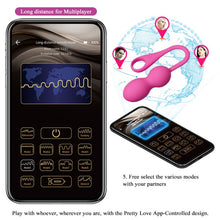 Carregar imagem no visualizador da galeria, Bolas vaginais com vibração para exercícios de Kegel - com APP - Elvira - Pretty Love