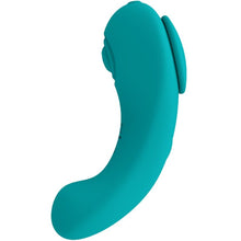 Carregar imagem no visualizador da galeria, Vibrador para cueca - Estimulador de clítoris com vibração e pulsação + comando - Verde - Pleasure Panty